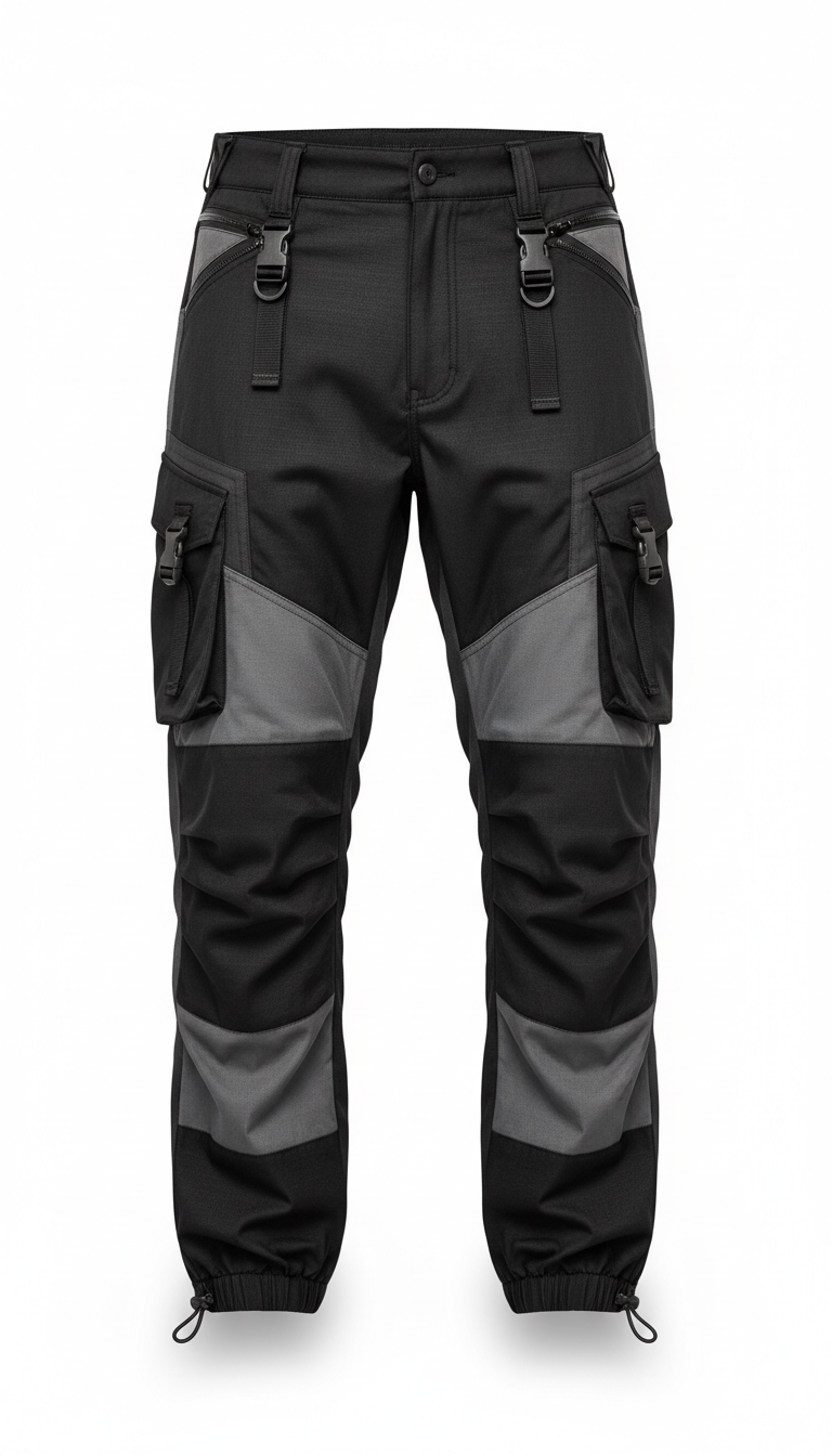 Technical Cargo Pants with Matte Finish