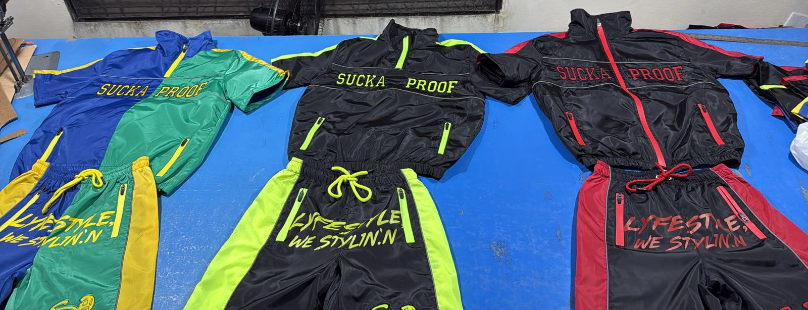 Sucka Proof SP Colorblock Track Suits Collection