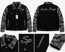 Black/Grey Savage Denim Jacket