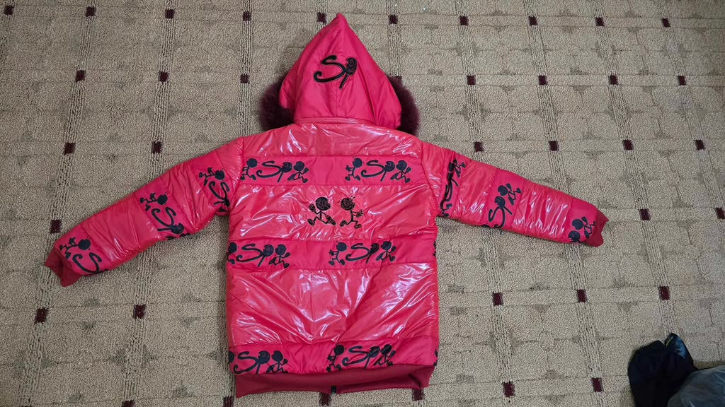 SP High-Gloss Puffer Jacket - Pink