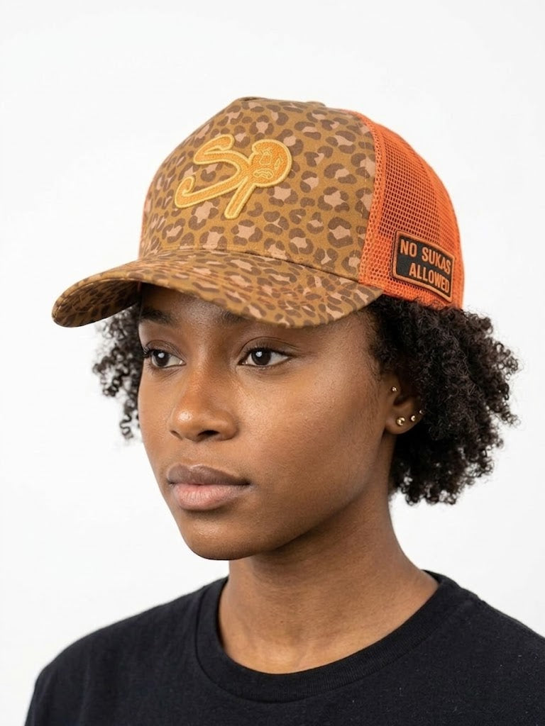 SP Leopard Print Trucker Hat