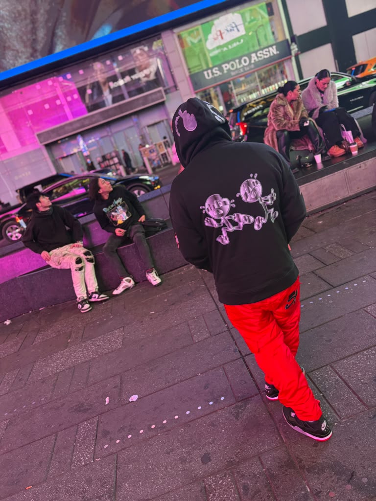 SP Logo Hoodie - Black/Pink