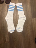 Sucka Proof SP Signature Socks - White/Blue