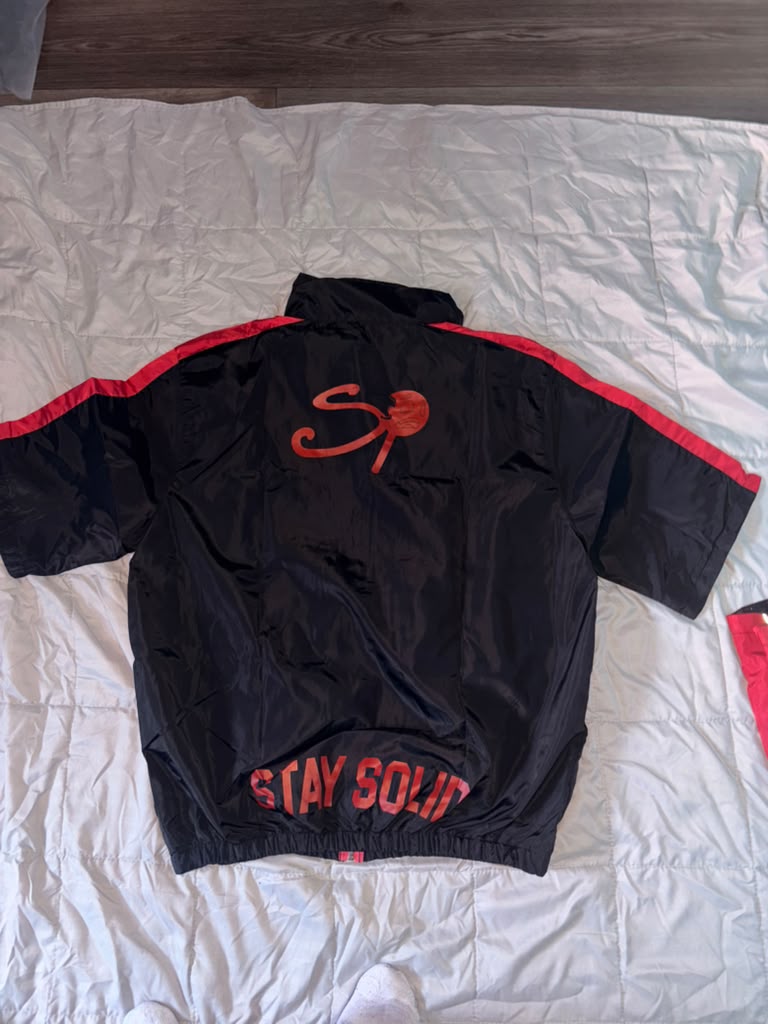 SP 'Stay Solid' Track Suit - Black/Red