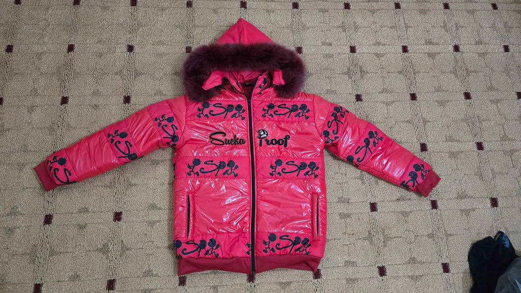 Sucka Proof SP High-Gloss Puffer Jacket - Pink
