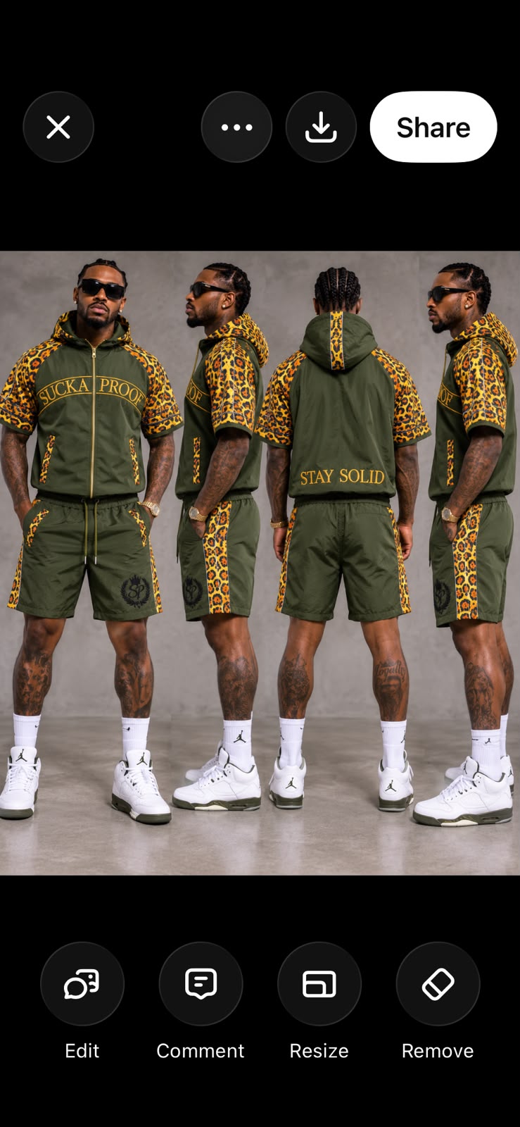 Sucka Proof SP Summer Short Set - Olive Green