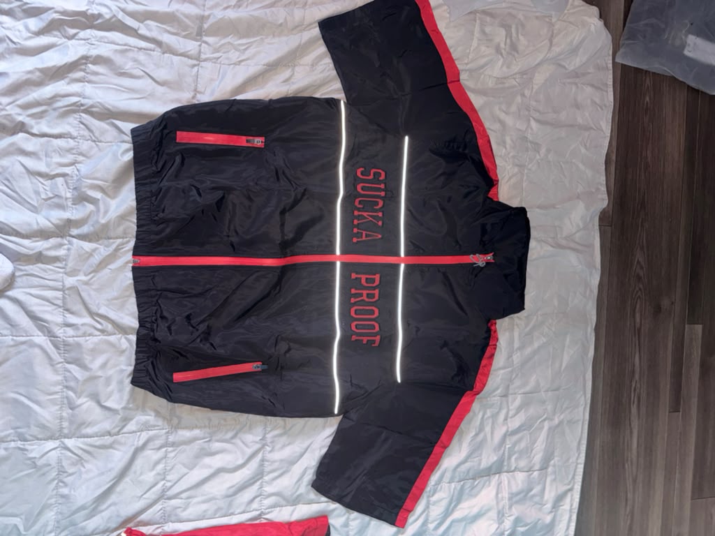 SP 'Stay Solid' Track Suit - Black/Red
