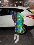 Sucka Proof SP Technical Track Suit - Green/Blue