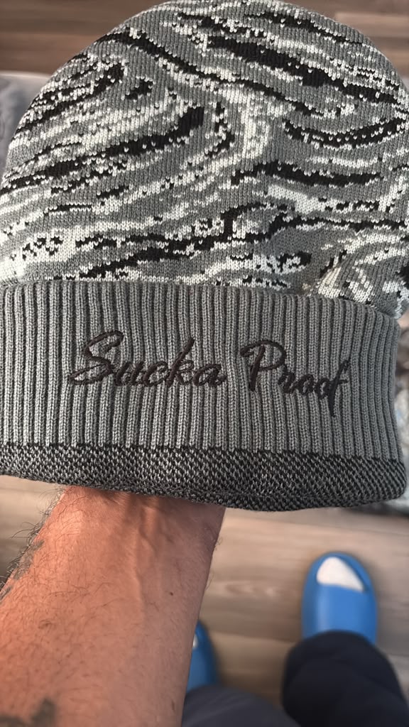 Sucka Proof SP Script Beanie - Grey