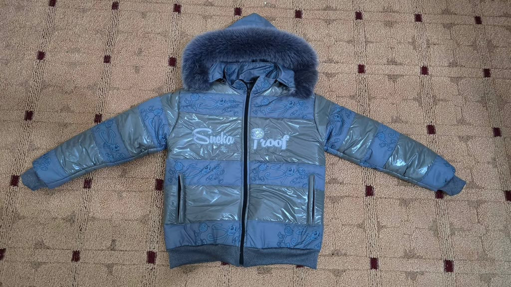 SP High-Gloss Puffer Jacket - Blue