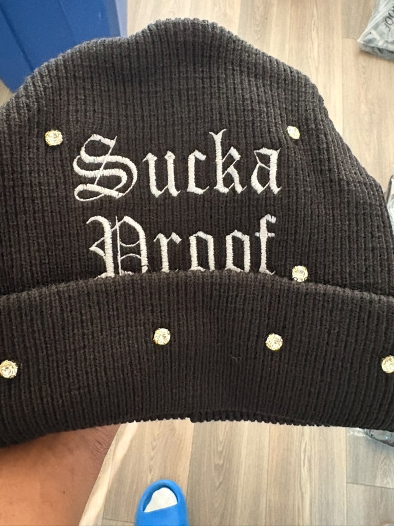 Sucka Proof SP Script Beanie - Black